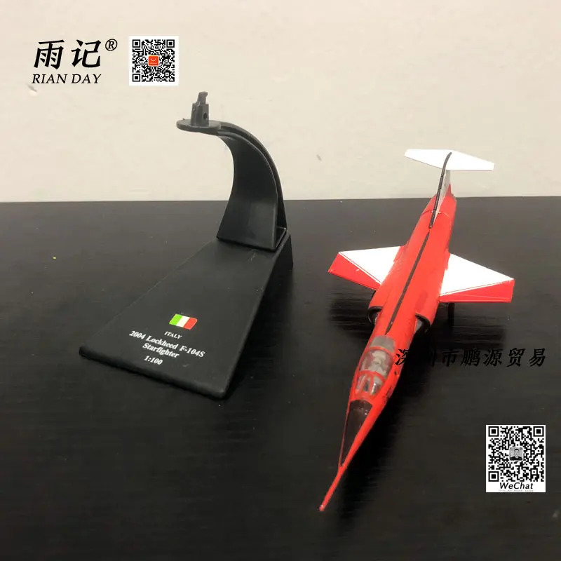 Амер 1/100 весы Италия 2004 Lockheed F-104S Звездные войны истребитель литье металла военный