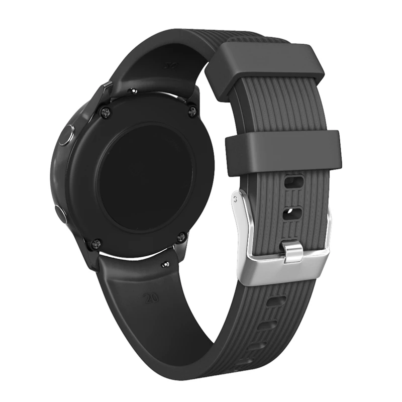 Подходит для Galaxy Watch Active полосатый силиконовый ремешок для повседневной одежды с ремешком 20 мм