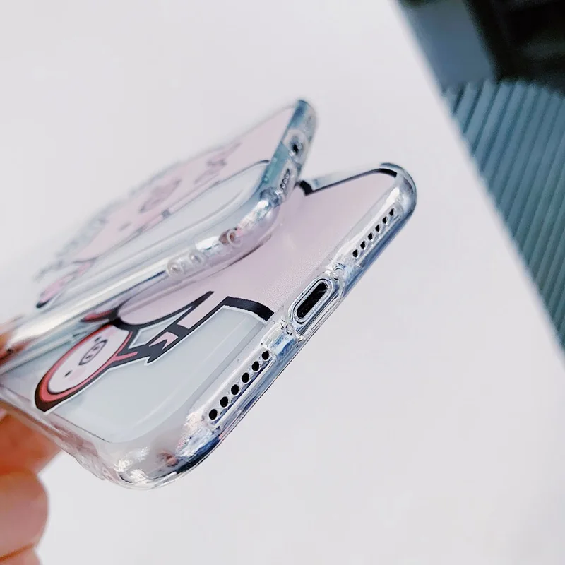 Чехол для iPhone X XS Max XR с забавным рисунком поросенка из мультфильма милый чехол