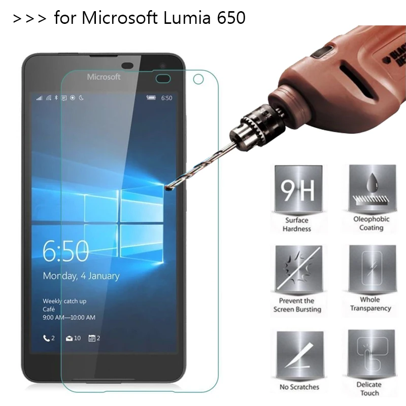 OUZIFISH Премиум Закаленное стекло для Microsoft Lumia 540 550 950 XL 650 Nokia 3 5 6 защитная