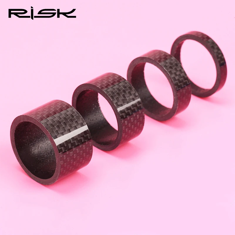 4 шт. углерода Волокно гарнитура прокладка для Велосипедный Спорт 28.6 мм Вилы