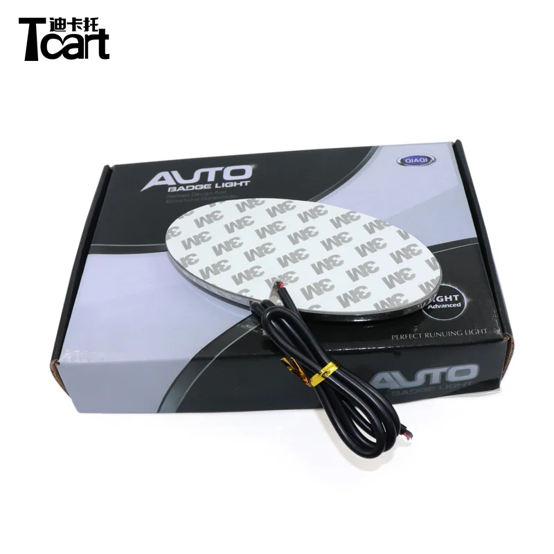 

Tcart 4D 6.5*13cm Car Emblem light lamp led Rear Badge Sticker light LED light 4D logo light Emblems led For KIA