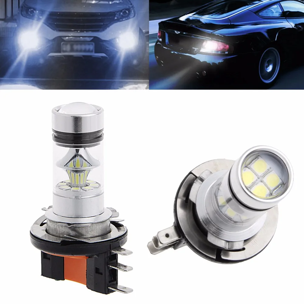 1 шт. H15 100 Вт 2323 SMD светодиодная Автомобильная противотуманная фара для вождения DRL