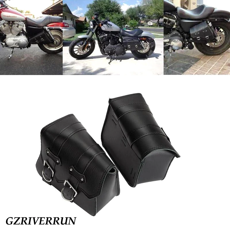 Мотоциклетная сумка GZRIVERRUN седельная для Harley Davidson Sportster из искусственной кожи