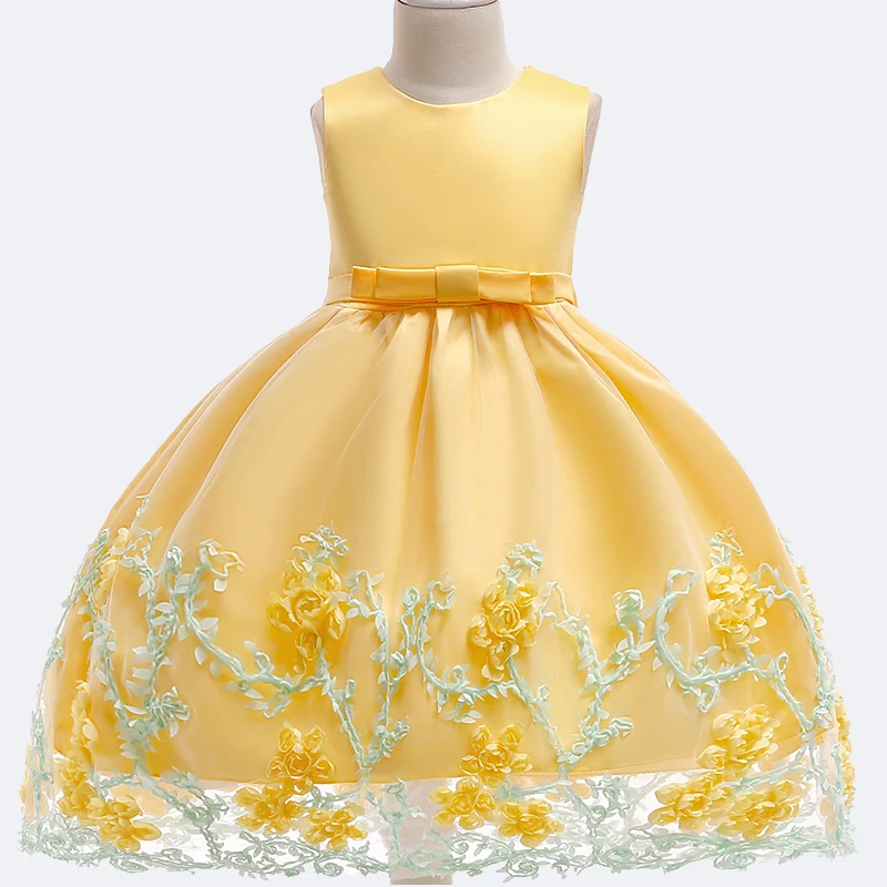 Кружевное вечернее платье с цветочным принтом для детей от 3 до 10 лет принцессы на