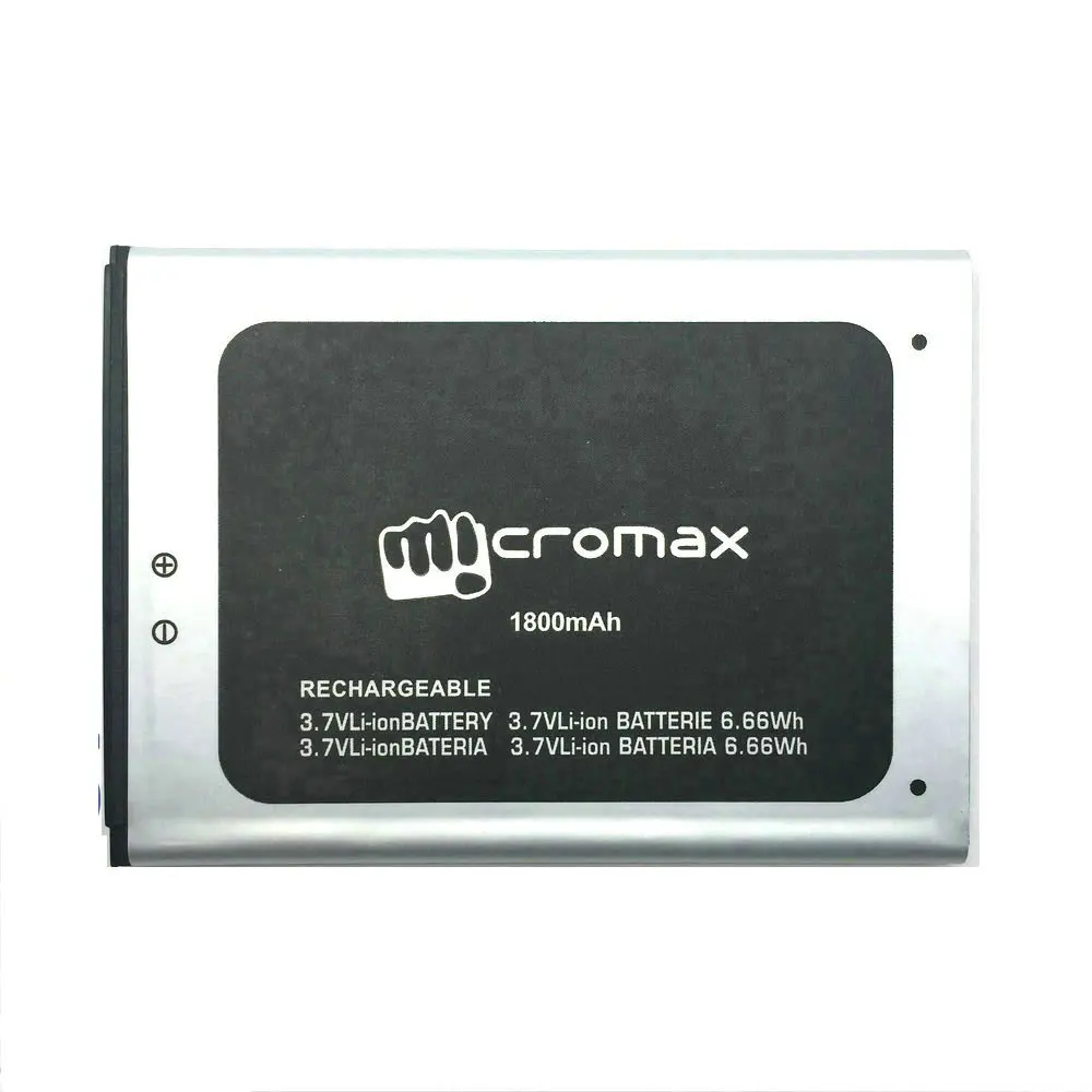 Аккумулятор Q413 100% мАч для телефона Micromax + трек-код 1 шт. 1800 Новый | Мобильные