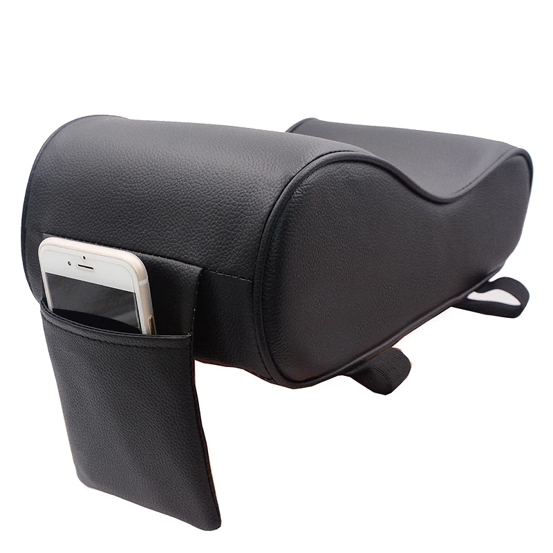 

Car Armrest Box Mat Car Armrest Top Mat Liner PU Leather Styling Automobile Armrest Support Pad With Phone Pocket Auto Accessory