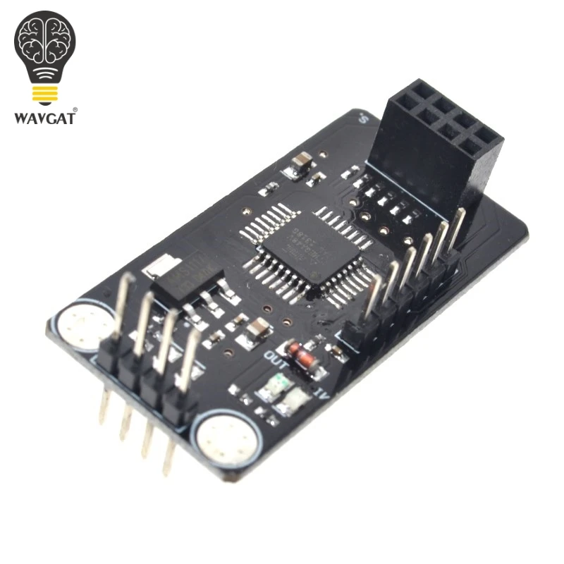 Плата адаптера WAVGAT NRF24L01 плата ATMEGA48 модуль беспроводной защиты SPI к IIC I2C TWI