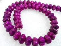 total 54 beads 8x12mm bright purple carve pumpkin squash cute lantern howlite stone loose beads