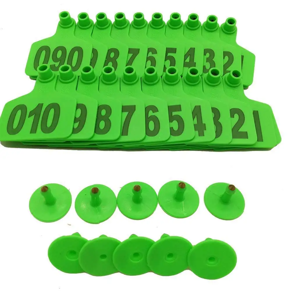 Идентификация домашнего скота красные Ушные бирки для коз овец крупного