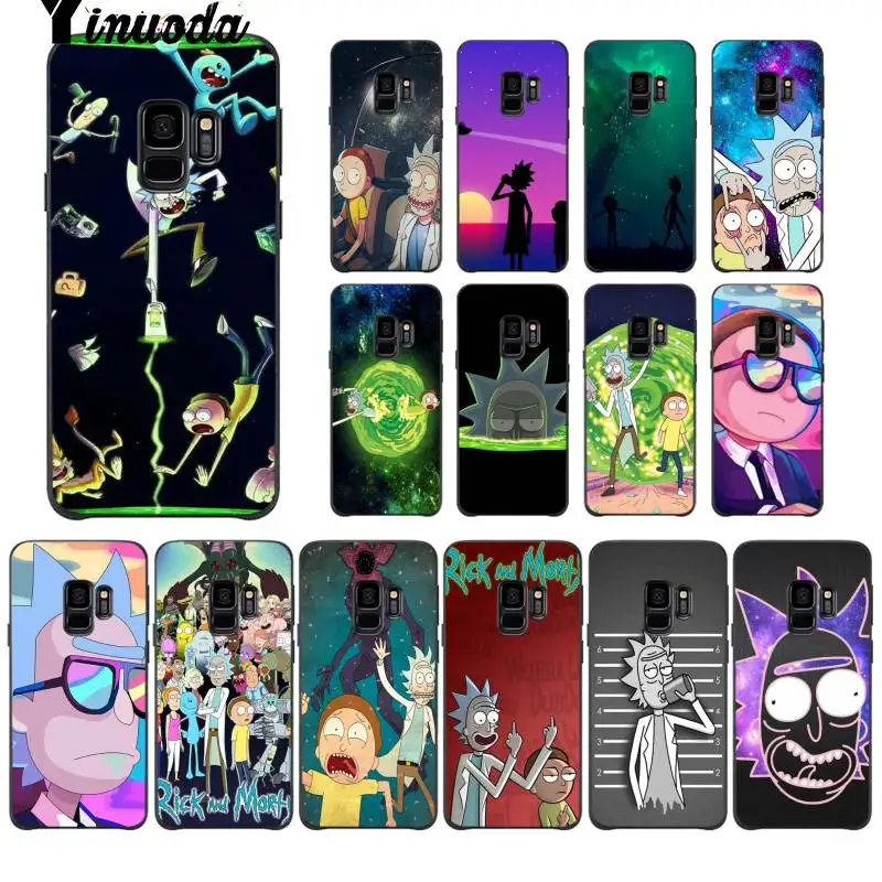 Yinuoda Рик Морти DIY чехол для телефона Роскошный Уникальный Дизайн Samsung Galaxy S9 plus S7 edge