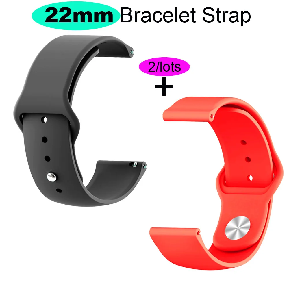22 мм силиконовый браслет ремешок для Huami Amazfit Pace Stratos Watch Band huawei GT Honor Magic Dream Correa