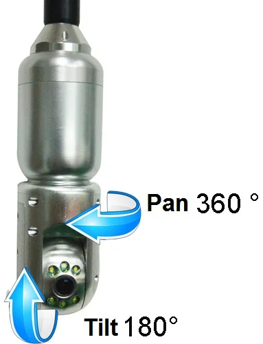 50 мм поворотник Инспекционная камера головка используется для канализации