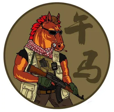 horse Тактические 12 зодиака липучки нашивки нарукавник боевой дух стикер супер тонкий тепловой передачи значок с животным для одежды брюки украшения - Цвет: horse