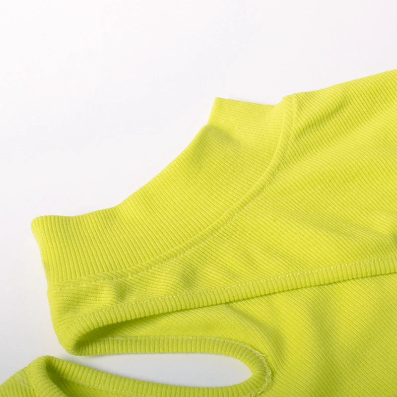 Lyprerazy women hollow out camis summer crop tops sexy casual bodycon Turtle Neck streetwear slim skinny new Tee Tops