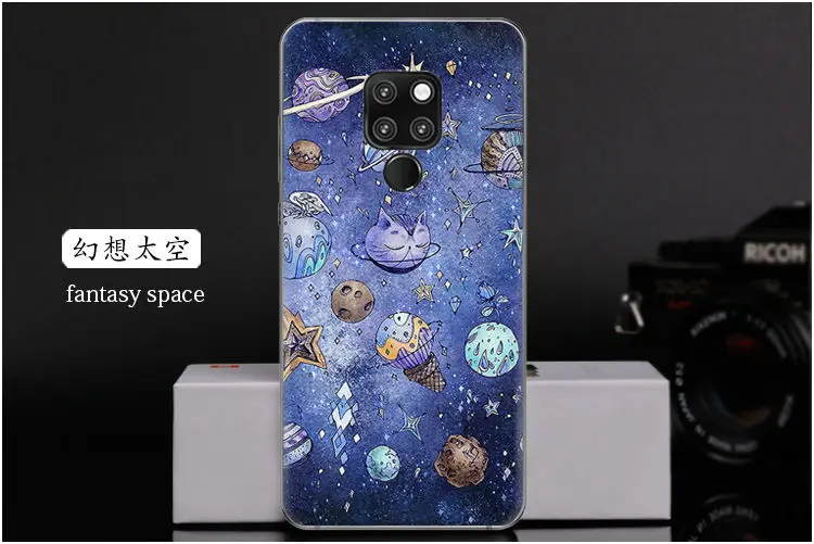 Чехол huawei mate 20. Ультратонкий Мягкий силиконовый чехол из ТПУ с рисунком для 20 coque
