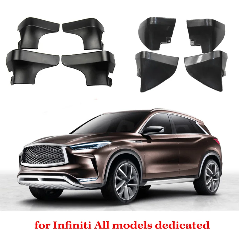4 шт./лот ABS пластик крыло брызговики подходят для Infiniti Q70L/Q70/QX30/QX50/QX60/QX70/Q40 Q50