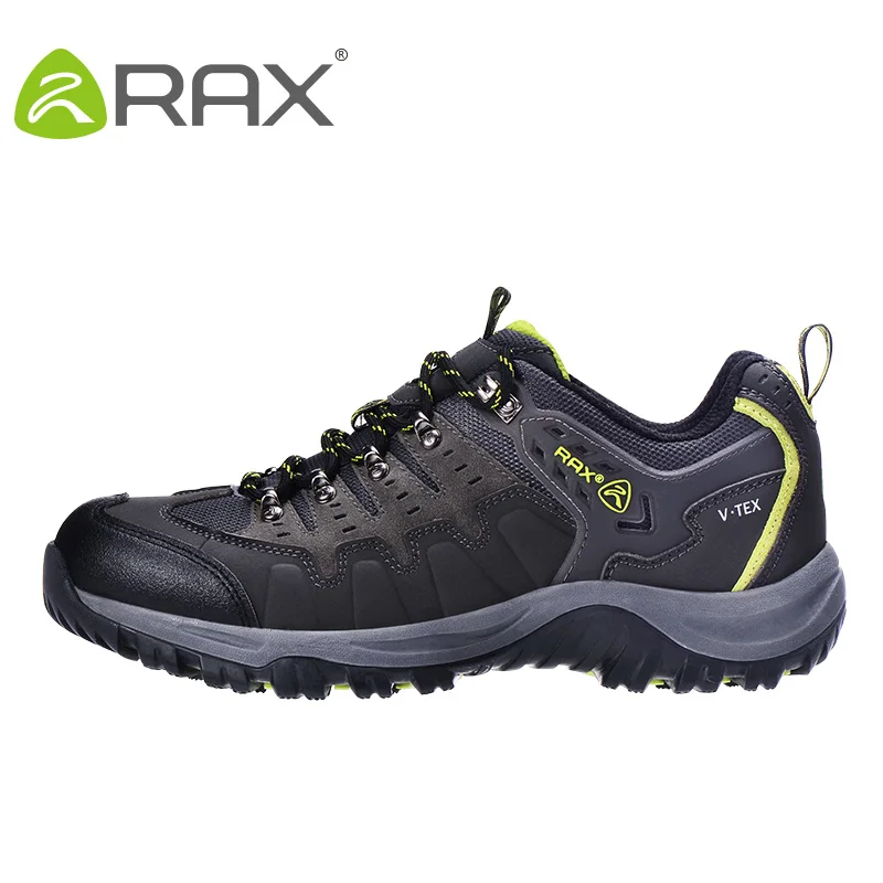 carbon grey A RAX Женская водонепроницаемая кожаная походная обувь женская прогулочная походная обувь для альпинизма и охоты Нескользящие уличные спортивные кроссовки - Цвет: carbon grey A