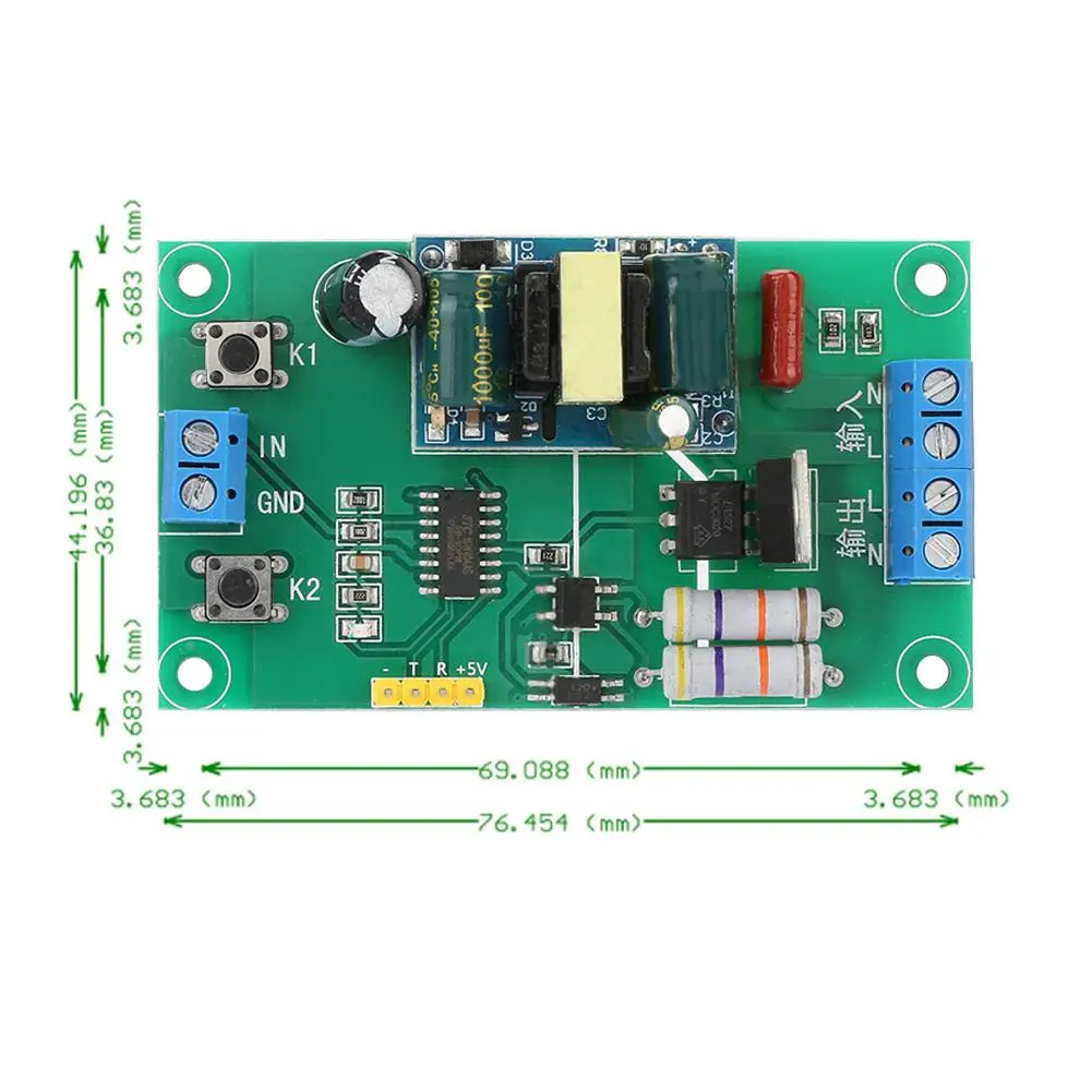 220V AC SCM ШИМ Напряжение регулирования Скорость Контроль температуры контрольный тиристорный серийный Порты и разъёмы регулировки модуль YYAC-3 профессиональный
