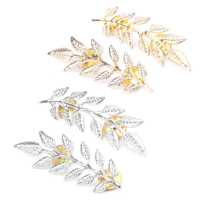 1 пара брошь в виде ветки пшеницы|pin collar|gold collar pinpin pin |