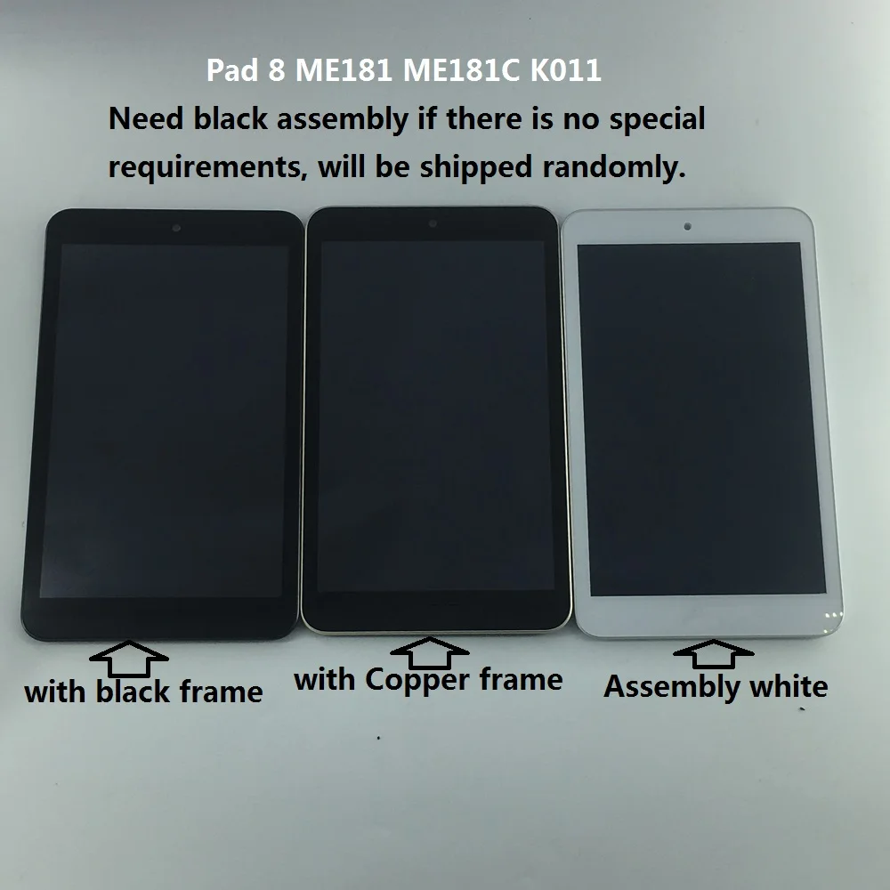 ЖК дисплей внешний экран с рамкой запасные части 8 дюймов для Asus Memo Pad ME181 ME181C K011|touch