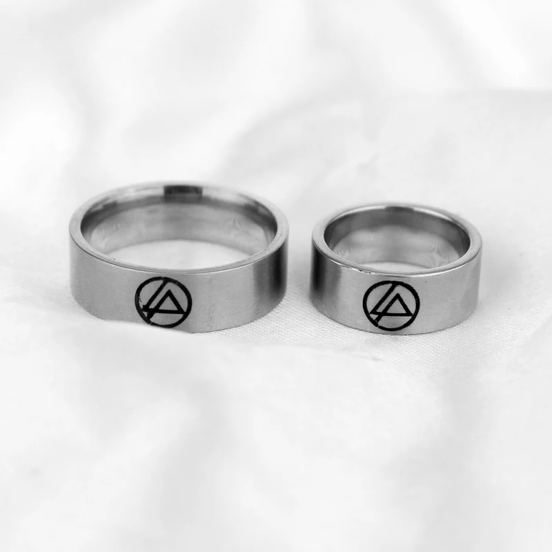 Классическая рок-группа Linkin Park, кольцо, очаровательное серебряное кольцо Linkin Park, знак символа, кольцо из нержавеющей стали, мужские Модные ювелирные изделия, аксессуары