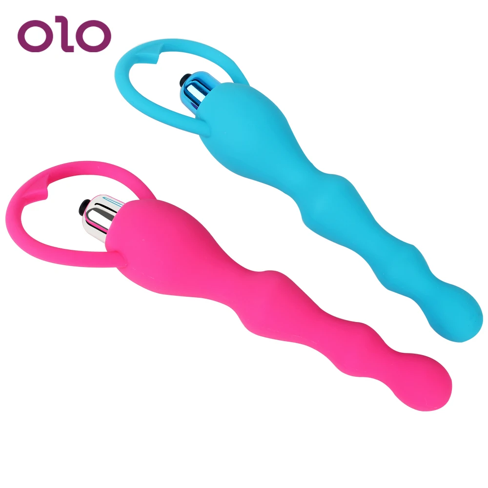 OLO эротические изделия искусственные анальные бусины вибратор интимные