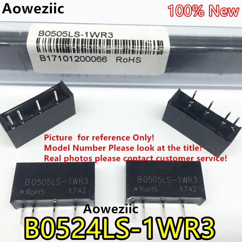 

Aoweziic 5PCS/lot B0524LS-1WR3 New Original Input: 4.5V-5V Output: +24V 0.41A, DC-DC 1500VDC Isolate