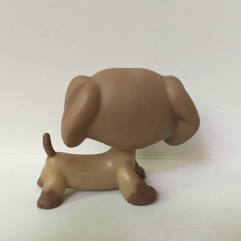 Pet Shop Милая коричневая такса собака фигурка игрушка для ребенка Рождественский