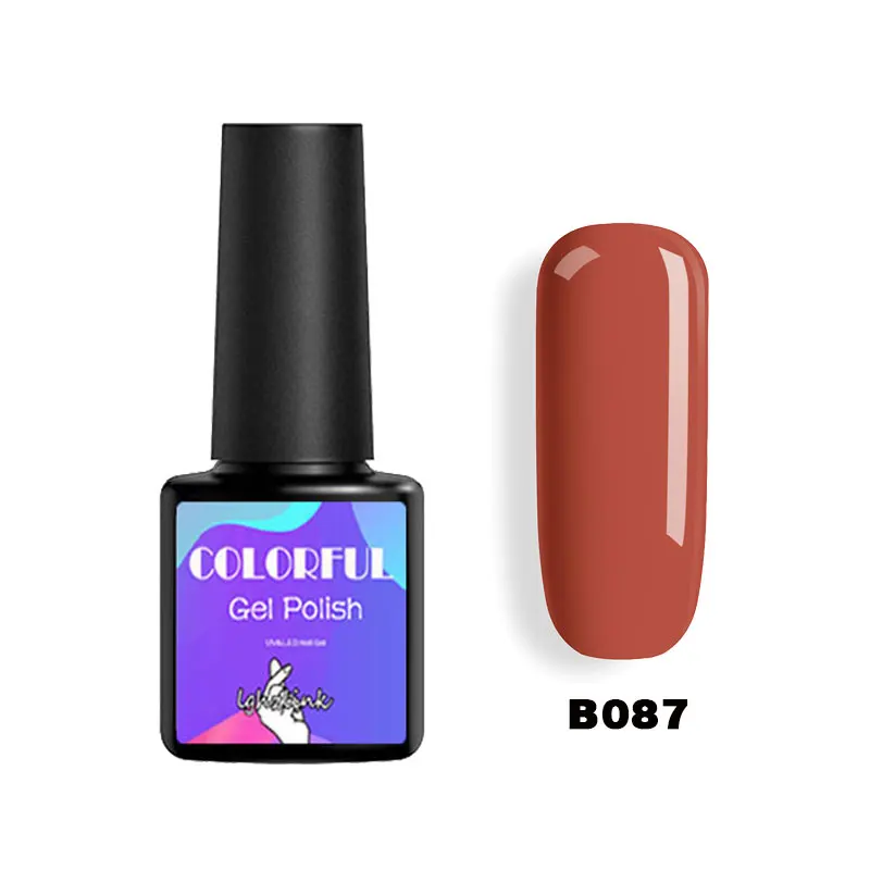B087 Новое поступление, грунтовка, Гель-лак, замачиваемый, Vernis, Полупостоянный УФ Гель-лак, лак для ногтей, Базовое покрытие, не протирается, верхний цвет, Гель-лак - Цвет: B087