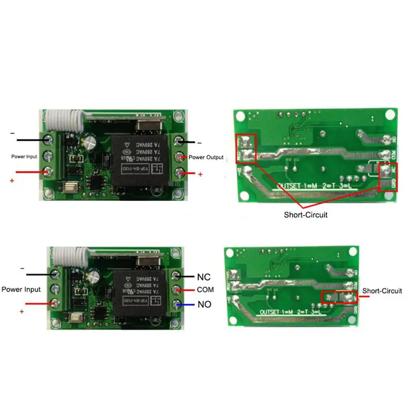 433 МГц Универсальный Беспроводной Пульт Дистанционного Управления DC12V 1ch