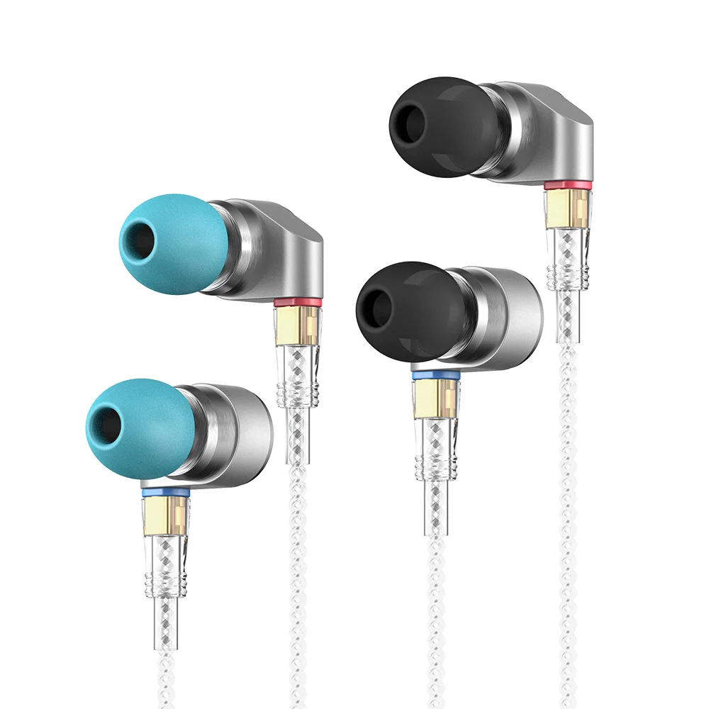 Наушники вкладыши FDBRO 2019 New Audio T2 Pro HiFi Dual Dynamic 2DD с металлическим дизайном съемные