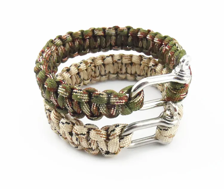 Новинка 2016 Открытый браслет для выживания Мужская самоспасательная скоба