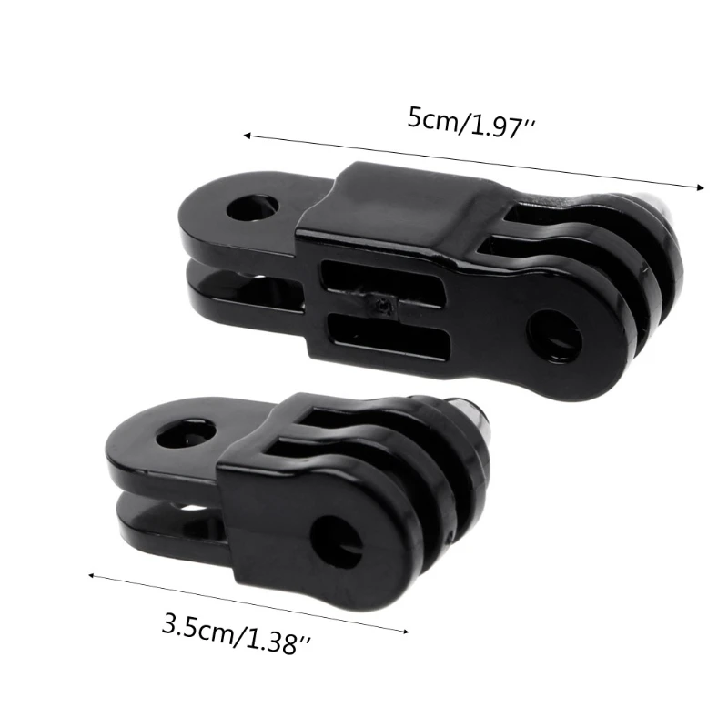 

Prolong Extension Connector Adapter 3-Way Pivot Arm Helmet Mount For GoPro 5/4/3