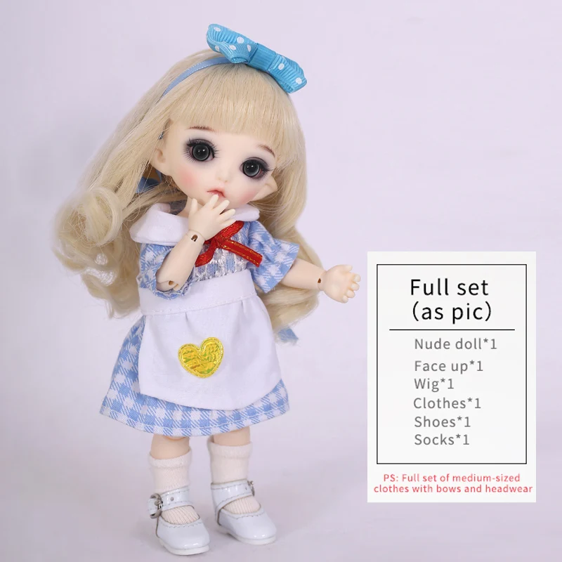 Full set in NS aspic Волшебная страна Pukifee Luna 1/8 BJD куклы модель Девушки Мальчики глаза высокое качество игрушки для девочек День рождения Рождество Лучшие подарки - Цвет: Full set in NS aspic