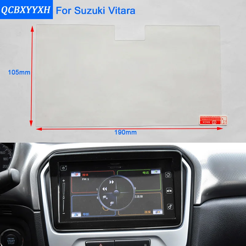 

Car Styling 9 Inch GPS Navigation Screen Steel Protective Film For Suzuki Vitara 2016-2017 Control of LCD Screen Car Sticker