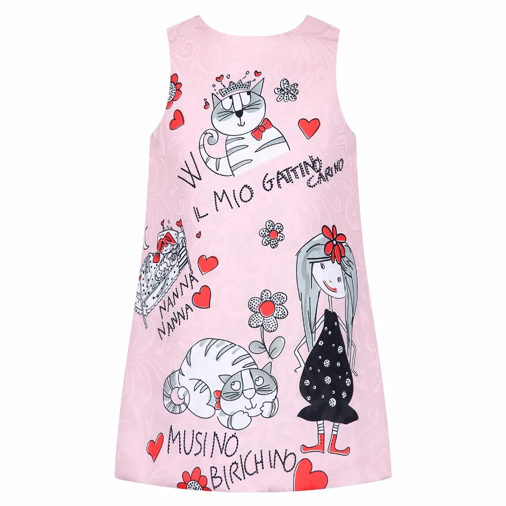 Платье принцессы для девочек Одежда с рисунком Robe Fillette Костюмы детей 2022 г.