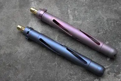 Rose EDC портативный для использования на улице гаджеты защита ручка титановый сплав Прохладный Стик Tengmeixi оболочка(титан радуга) мульти инструменты кемпинг - Цвет: Rose