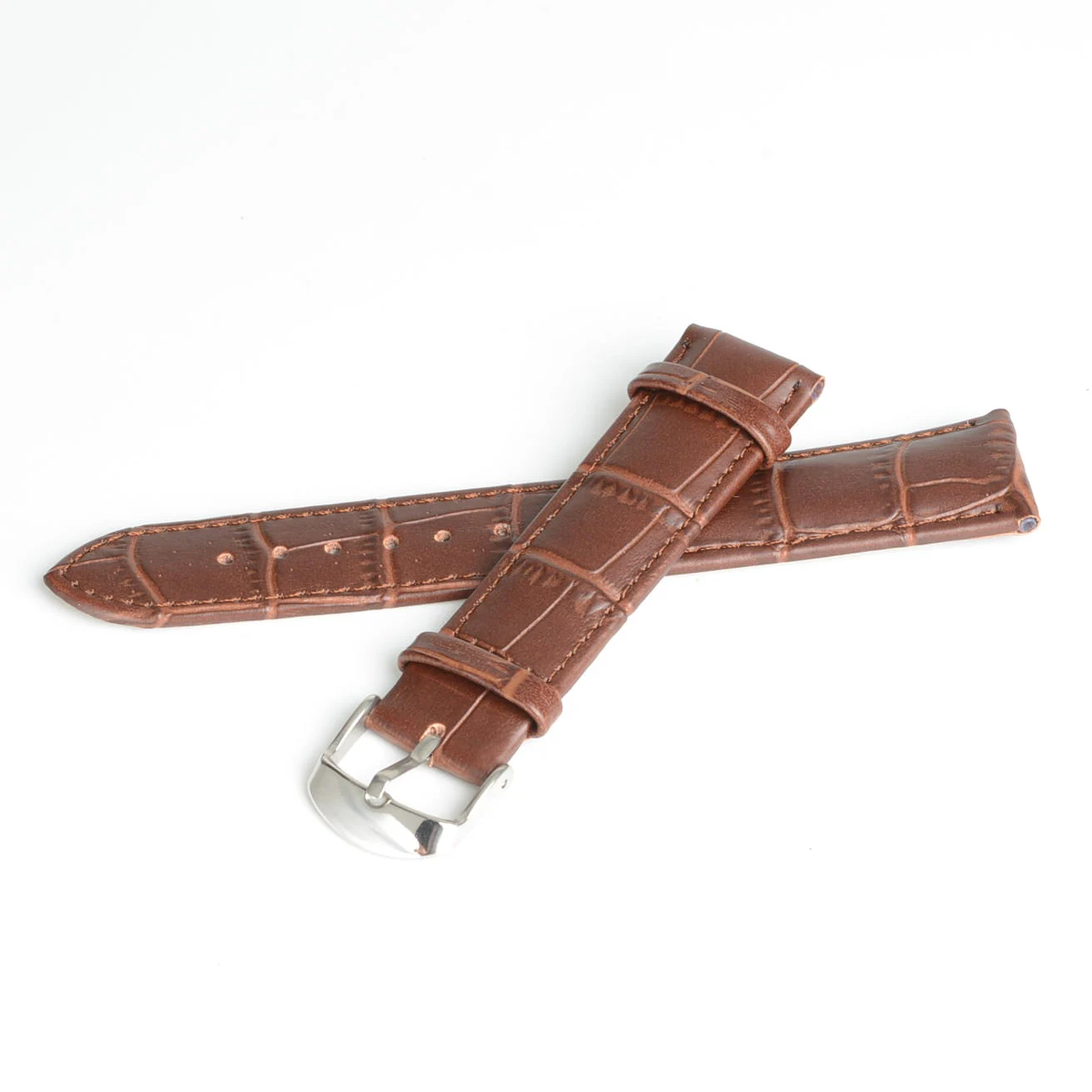 22 мм Прочный коричневый ремешок из натуральной кожи сплава Пряжка SB0521 | Наручные