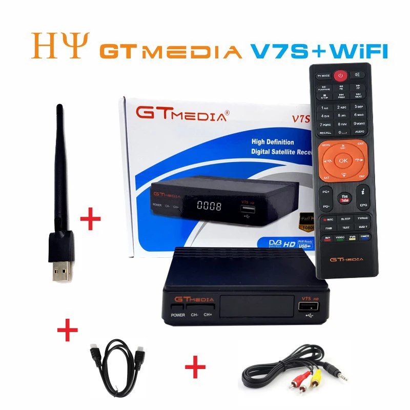 20 шт. спутниковый ресивер GTMEDIA V7S с Wi Fi|hd satellite receiver|satellite receiverhd |
