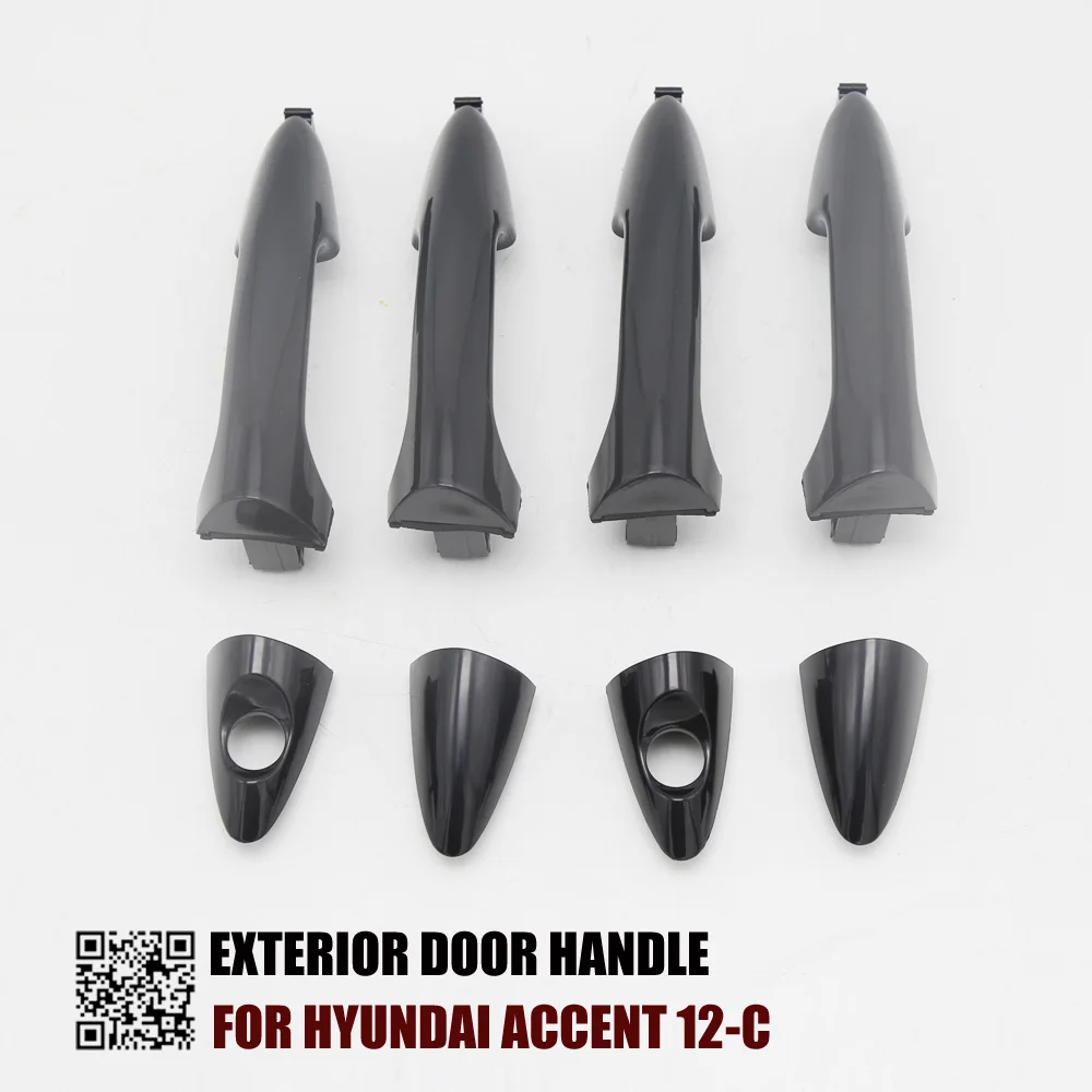 4 шт. один комплект наружных дверных ручек для HYUNDAI ACCENT 12 C 2011 2012 2013 FR:82661 1R000 CA FL:82651