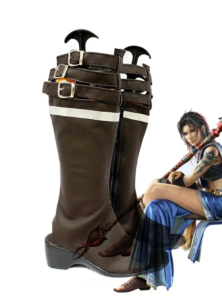 FF13 Oerba Yun Fang сапоги для косплея финальная фантазия 13 я оэрба Юнь Фан коричневая