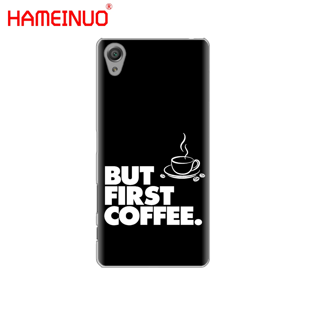 HAMEINUO Ok But First Coffee Чехол для телефона sony xperia C6 XA1 XA2 XA ULTRA X XP L1 L2 compact XR/XZ/XZS PREMIUM|Бамперы|
