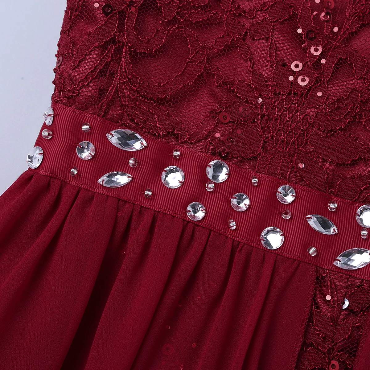 iEFiEL Kids Summer 2020 Sequined Embroidery Floral Lace Chiffon Flower Tulle Dress Princess Wedding Birthday Party Formal | Детская