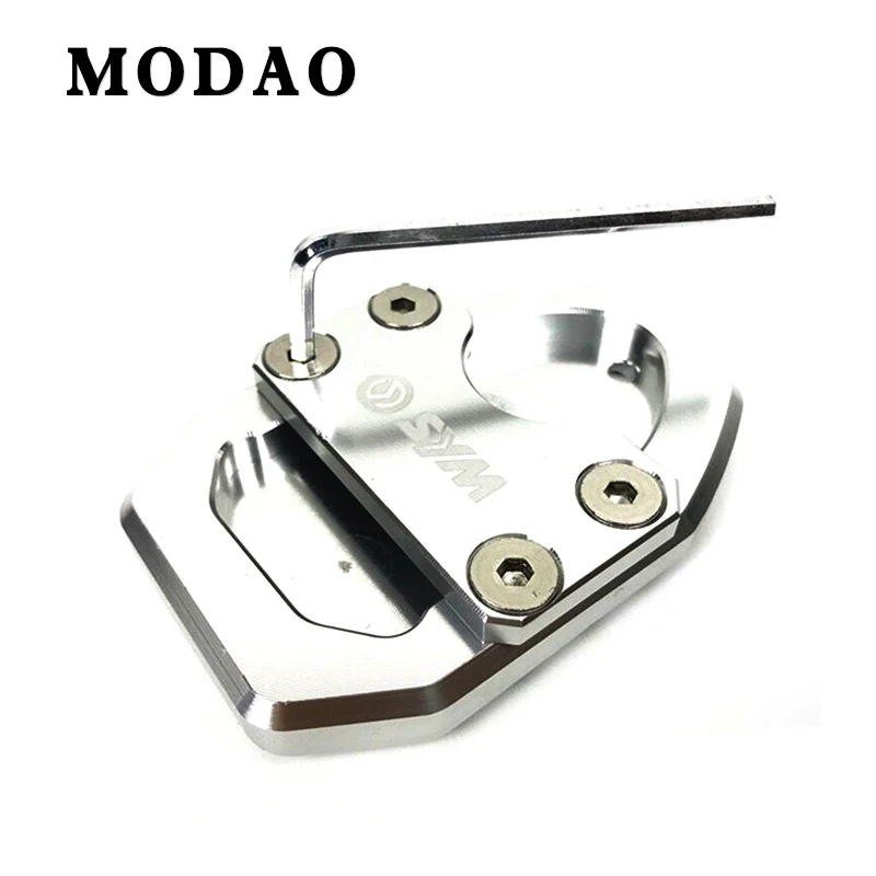 Silver Для SYM joymaxZ300 joymax Z300 GTS300i GTS 300i CNC мотоцикл удлинитель боковой кронштейн боковой Кронштейн удлинитель - Цвет: Silver