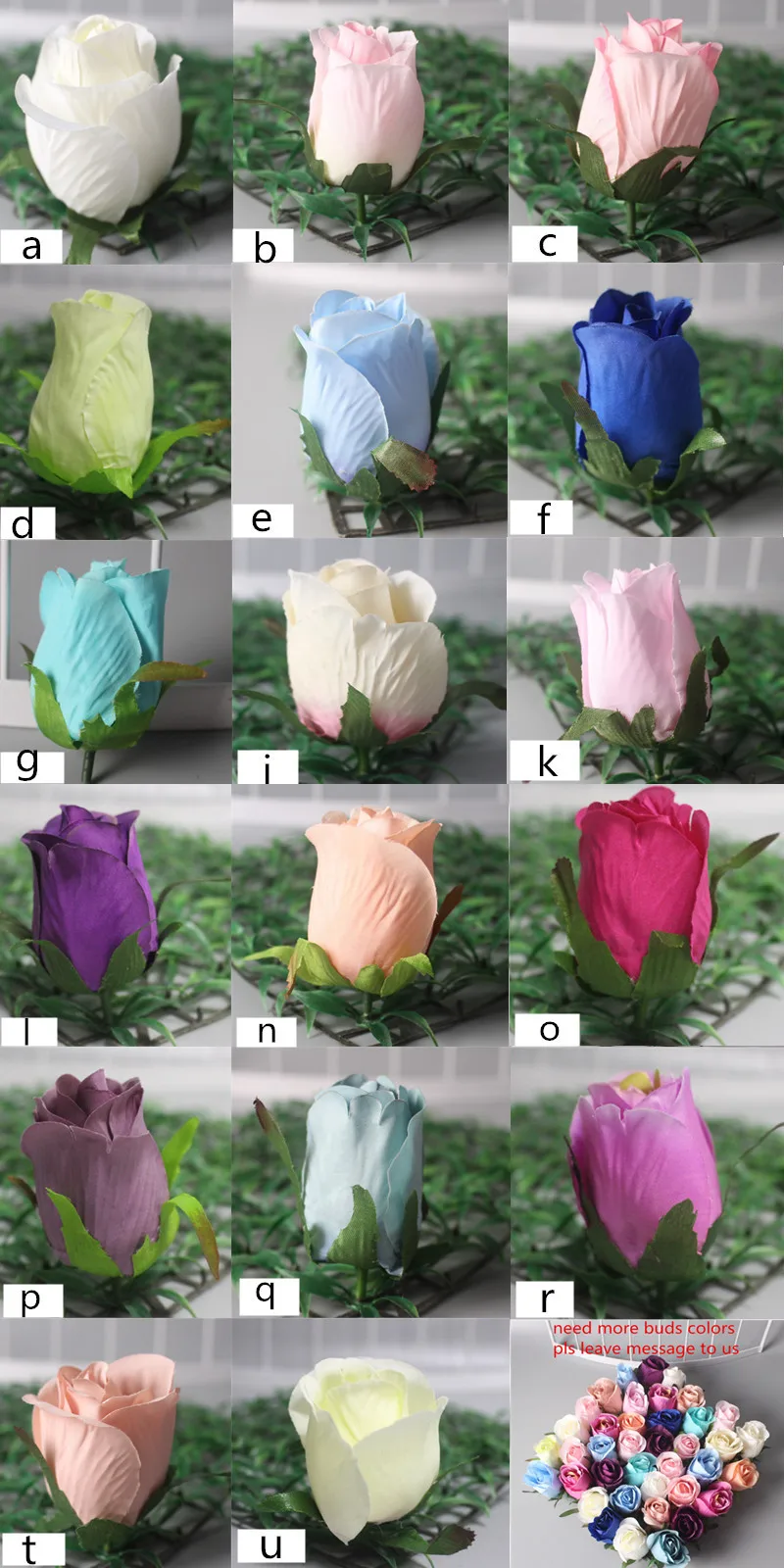 bud rose mix color DIY шелковая искусственная Роза Цветок голова отель фон цветок настенные материалы DIY дорога светодиодные свадебные цветочные головки вечерние украшения 11 шт - Цвет: bud rose mix color