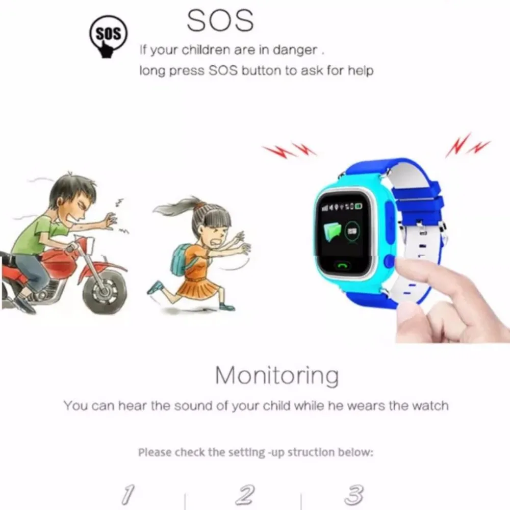 Новые детские gps Wi Fi SOS Смарт часы Q90 позиционирования телефон Remote Monitor
