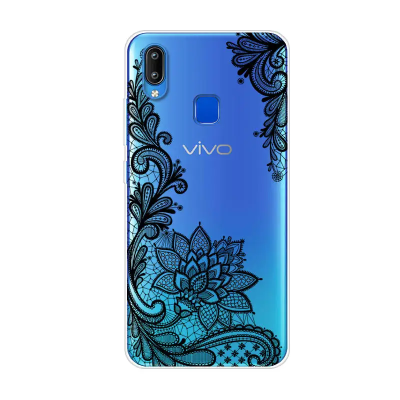 Vivo Y95 чехол силиконовый мягкий из ТПУ искусственная Обложка V1807 Y 95 защитный VivoY95 6