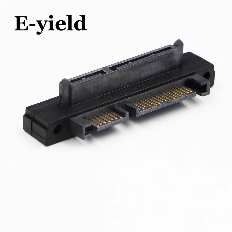 

22Pin Right Angle UP 90 SATA Adapter Male to Female 7+15 Pin Serial ATA Extension Adapters Connector Converter