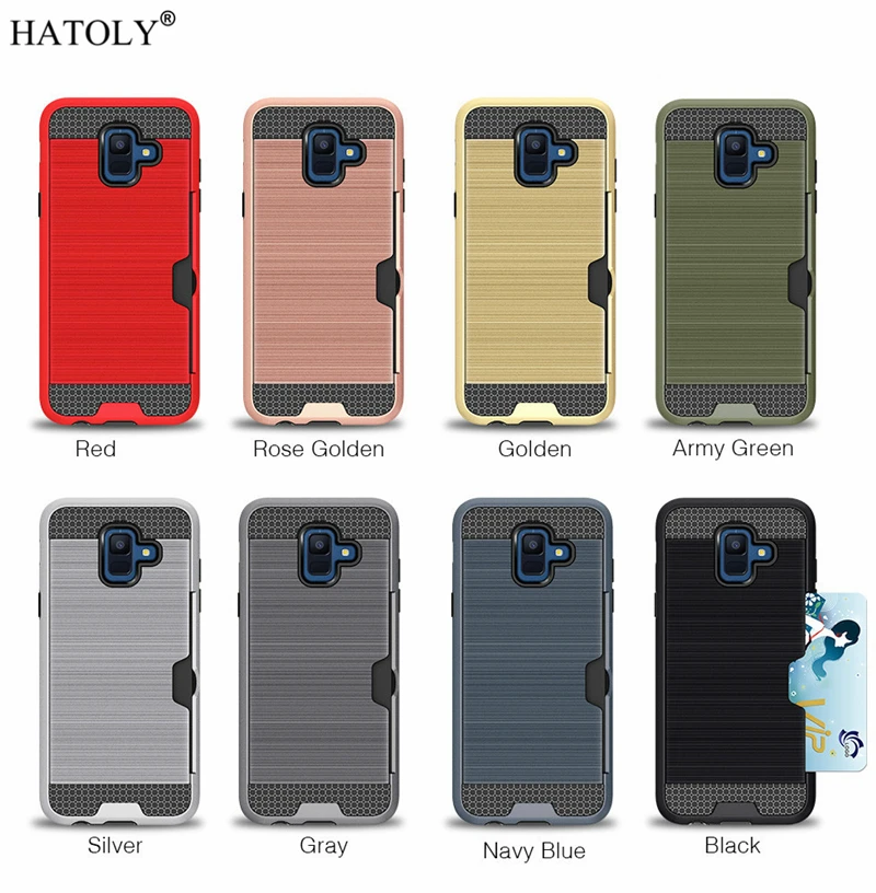 Для Fundas Samsung Galaxy A6 Plus 2018 Чехол Броня прочный резиновый чехол для телефона с